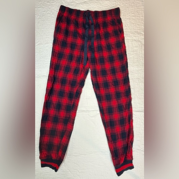 aerie Other - Aerie Red & Black Plaid Men's Jogger Pants